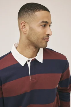 Magasin du Nord Collection Rugby 1 Polo - GOTS Navy blazer / andorra stripe New