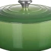 Le Creuset Rund støbejernsgryde 6,7L Bamboo Green Sale