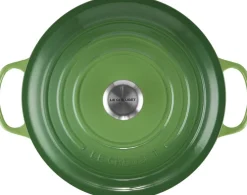 Le Creuset Rund støbejernsgryde 6,7L Bamboo Green Sale