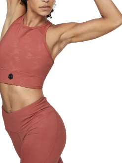 Under Armour RUSH Metallic Sports Bra R&oslash;d Sale