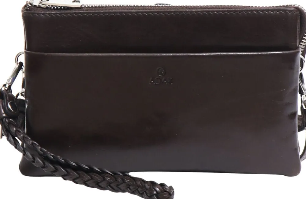ADAX Salerno kombi Clutch Nellie Mørkebrun New