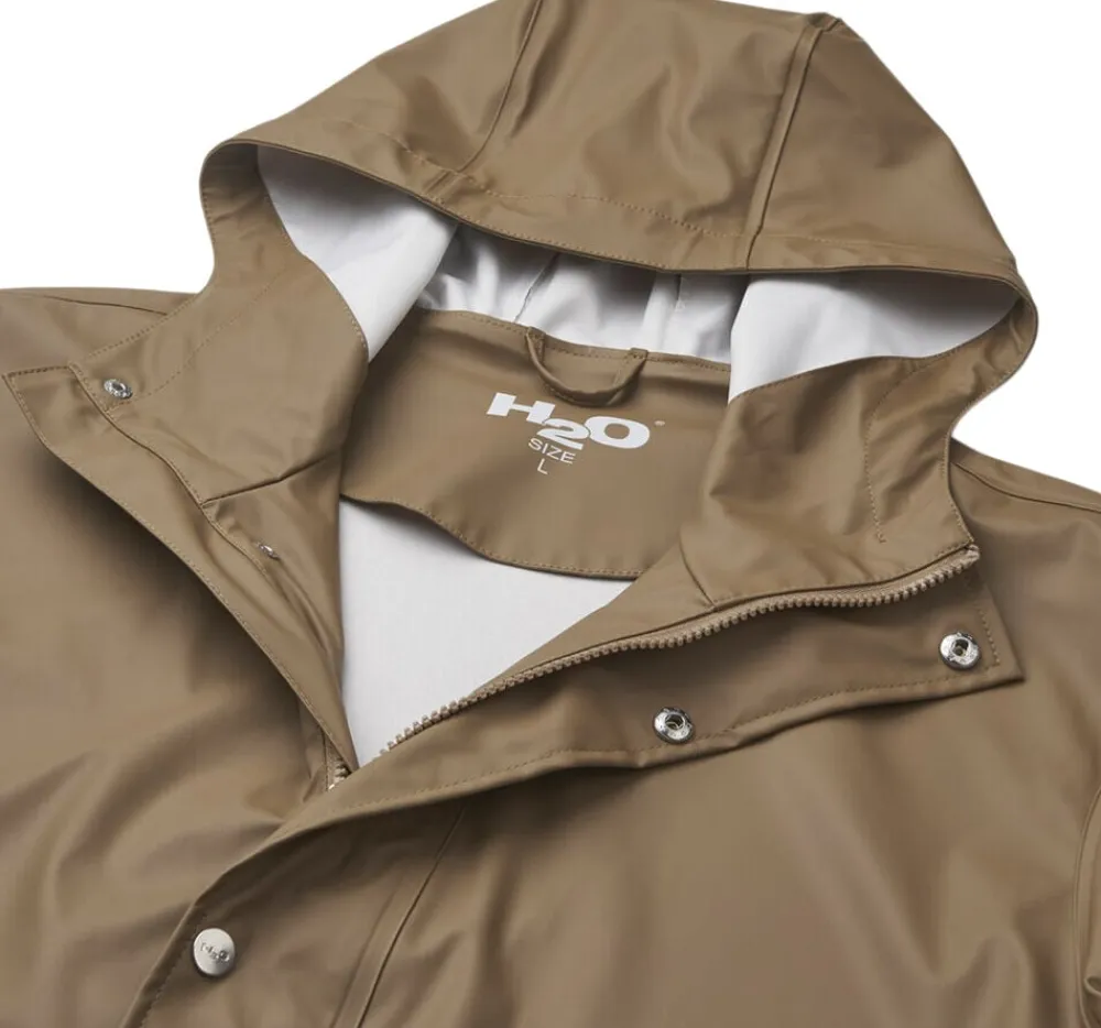 H2O Salhus II regnjakke Brun