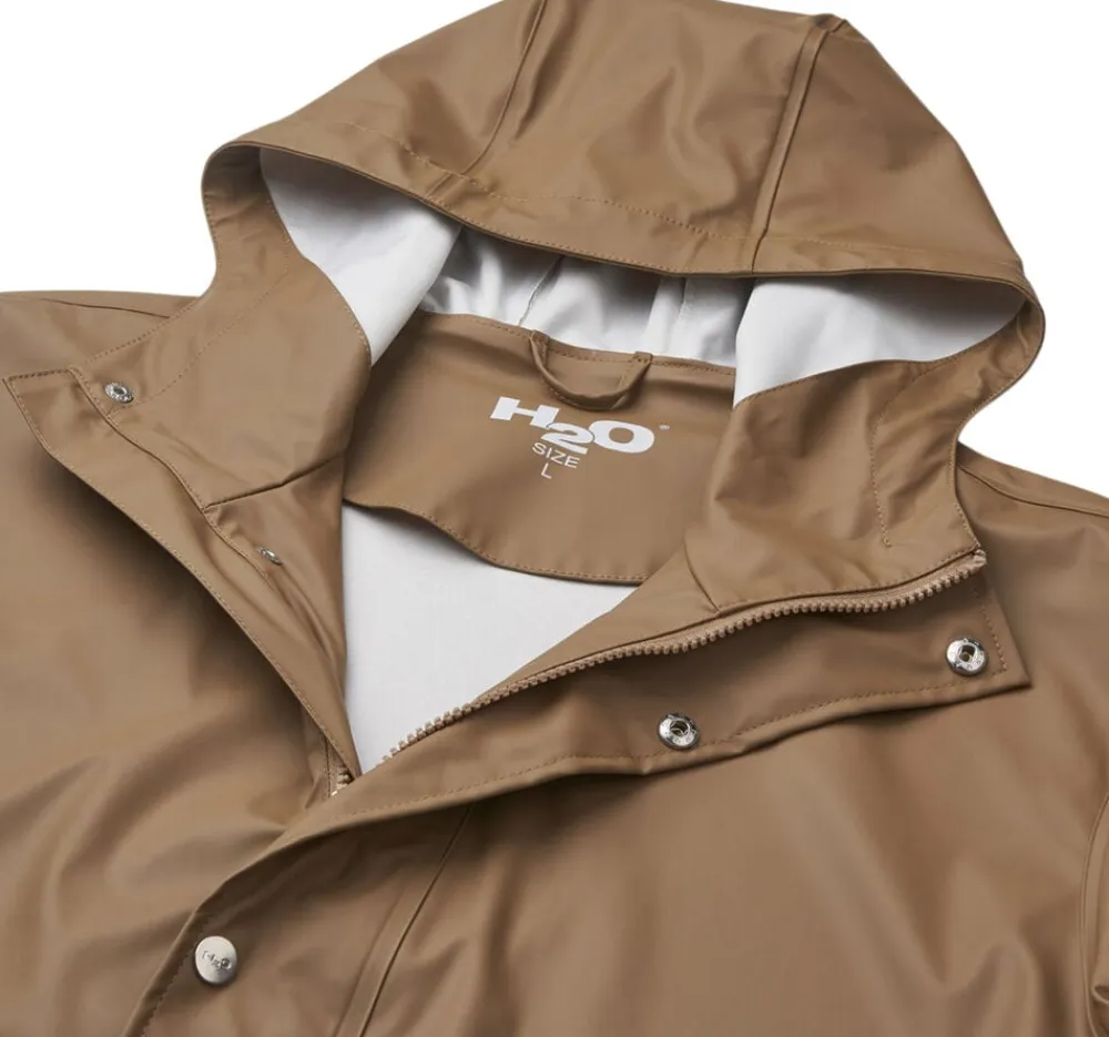 H2O Salhus II regnjakke Brun
