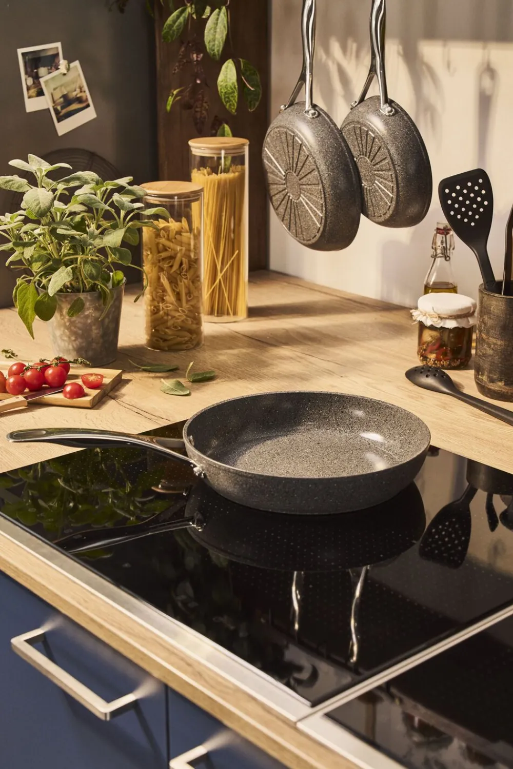 Ballarini Salina Ceramic Stegepande, 28 cm, Aluminium, Titanium forstæ