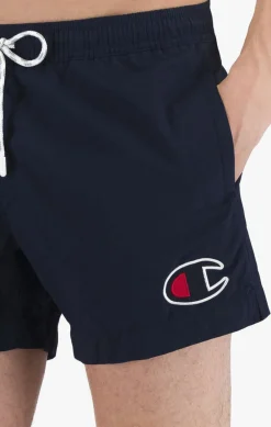 Champion Satin C Logo badeshorts Blå New