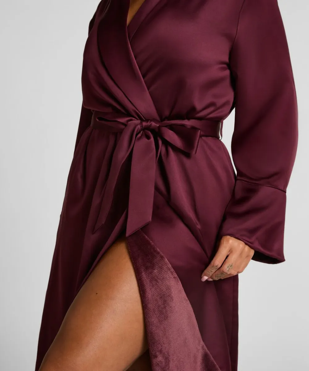 Dame Hunkemöller Satin Fleece Bathrobe
