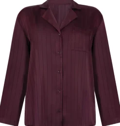 Hunkemöller Satin Pinstripe Jacket Purple Hot