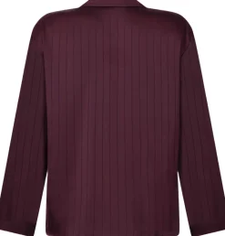 Hunkemöller Satin Pinstripe Jacket Purple Hot