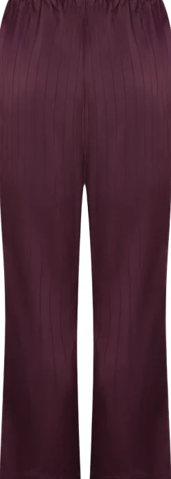 Hunkemöller Satin Pinstripe Trousers Purple Outlet