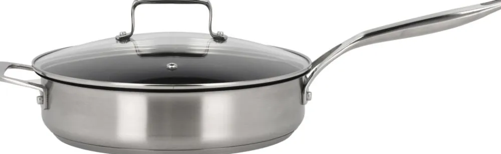 Morsø Sauterpande med glaslåg 79NORD Hybrid 24 cm Stål