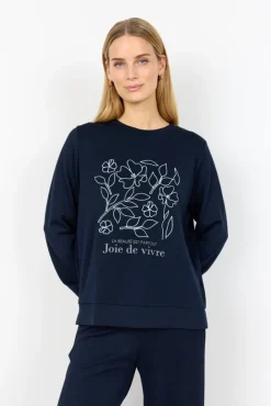 SC-BANU 287 Sweatshirt Navy>soyaconcept Discount