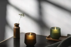 Uyuni Scented wax glass candle, Serenity, Green, 8,5x9,5 cm *