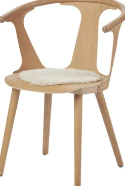 Seat Cover, Short-Wool Curly New Zealand Sheepskin, Round Ø34 cm Moon>NATURES Collection Sale