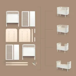 Børn Sebra Sengen, Baby & Jr. , classic white