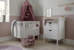 Børn Sebra Sengen, Baby & Jr. , classic white