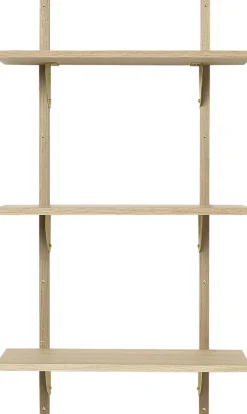 Ferm Living Sector Shelf T/N - Oak - Brass