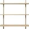 Ferm Living Sector Shelf T/W - Oak - Brass