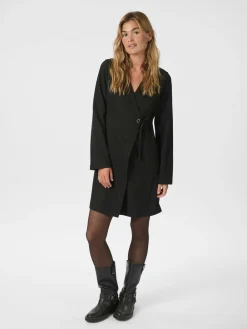 Neo Noir Sendra Eyelet Dress Black New