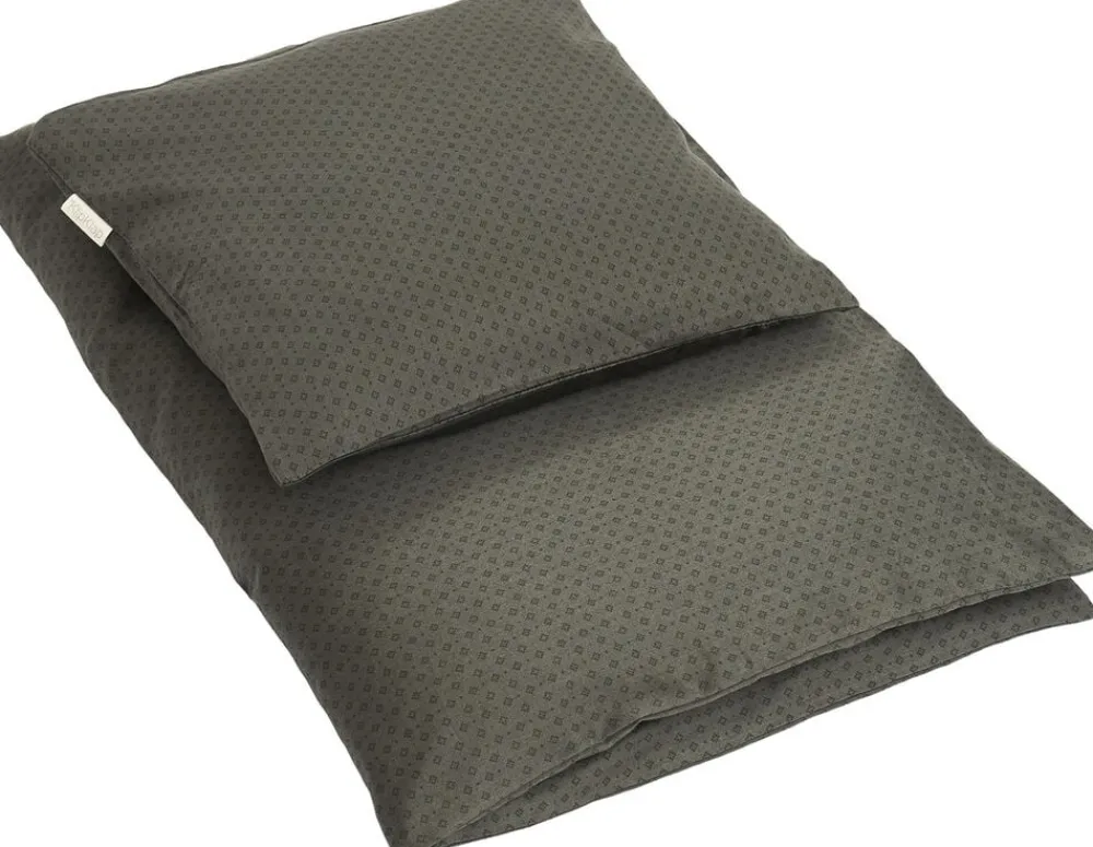 by KlipKlap Sengetøj junior Indian diamonds green Hot