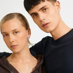 SENSE hoop øreringe, 2-i-ét sæt, sølvbelagt>Pilgrim Clearance