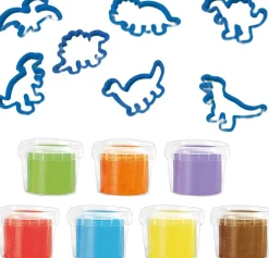 Børn SES Creative - Modellervoks - Dino Megasæt med udstikkere