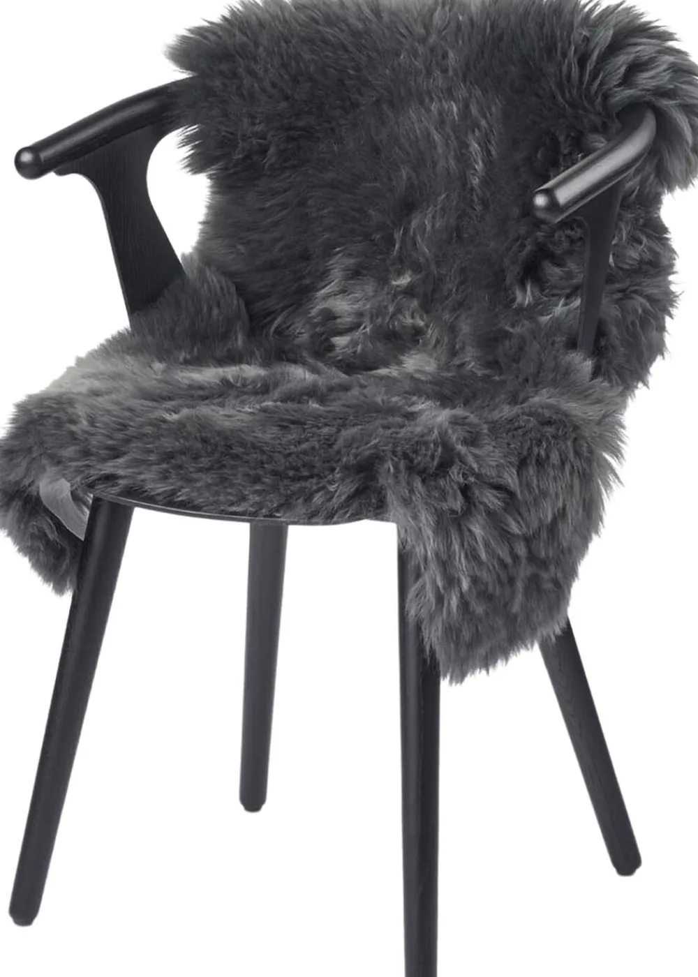 NATURES Collection Sheepskin, Long-wool Steel