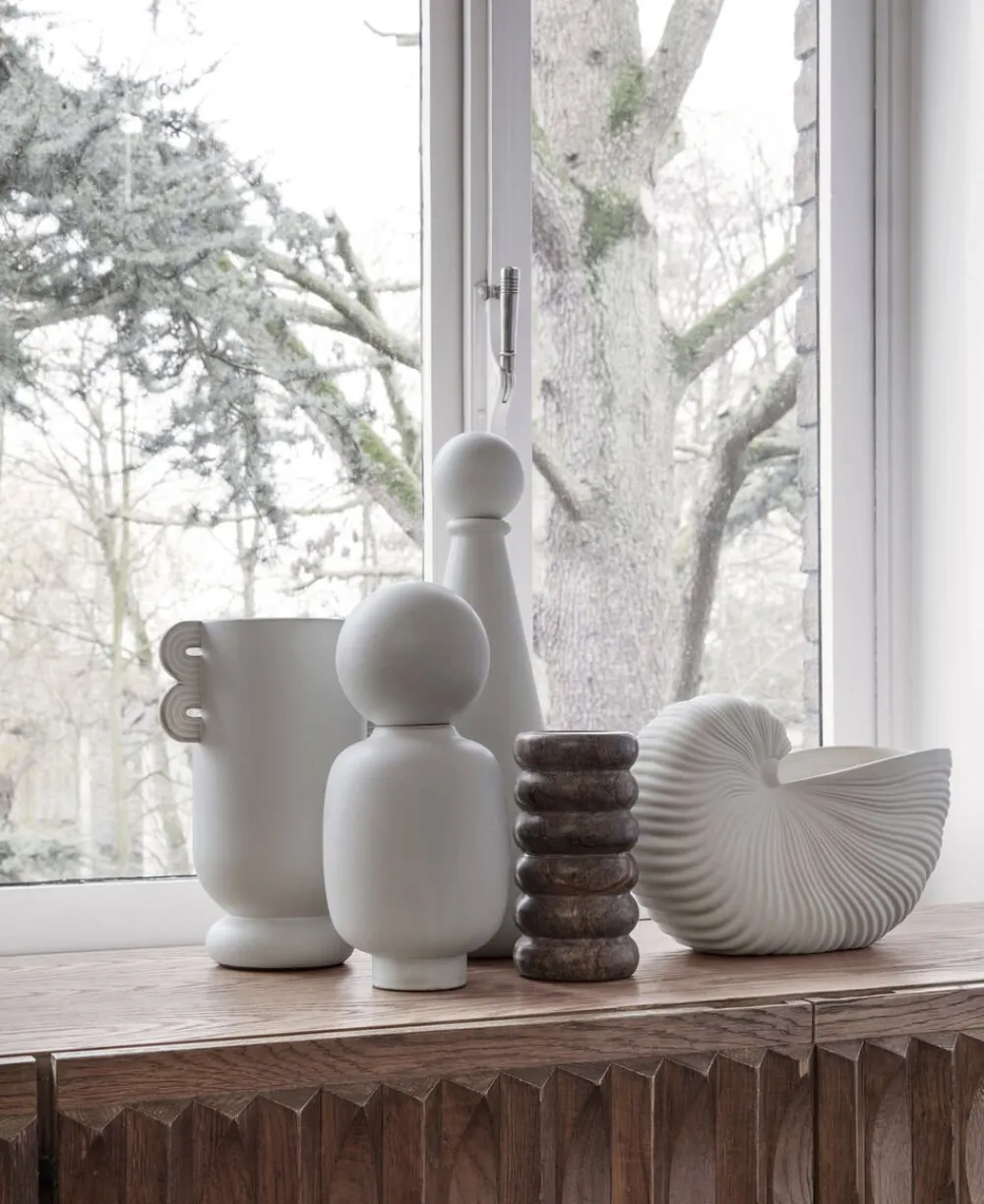 Shell Pot - Off-White>Ferm Living Clearance