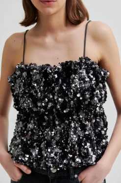 Dame Second Female Shiny Strap Top