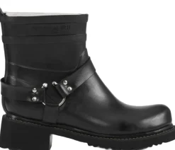 ILSE JACOBSEN Short Biker Rubber Boots Black black Sale