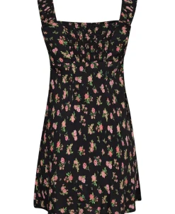 Short dress with ruched neckline>MANGO