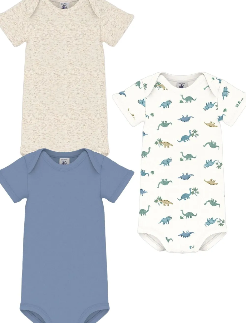 SHORT SLEEVE BODYSUIT 3M>Petit Bateau