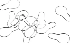 Hay Shower Curtain Rings-Set of 12-Chro New