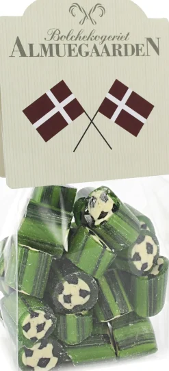 Sig Tillykke med fodbold bolcher med smag af æble og salmiak-lakrids>Almuegaarden Sale