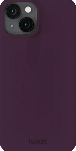 HoldIt Silicone Case iPhone 15 Deep Plum Lilla New