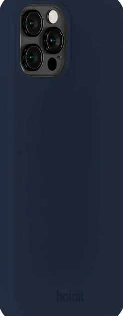HoldIt Silicone Case iPhone 12/12 Pro Midnight Blue Blå