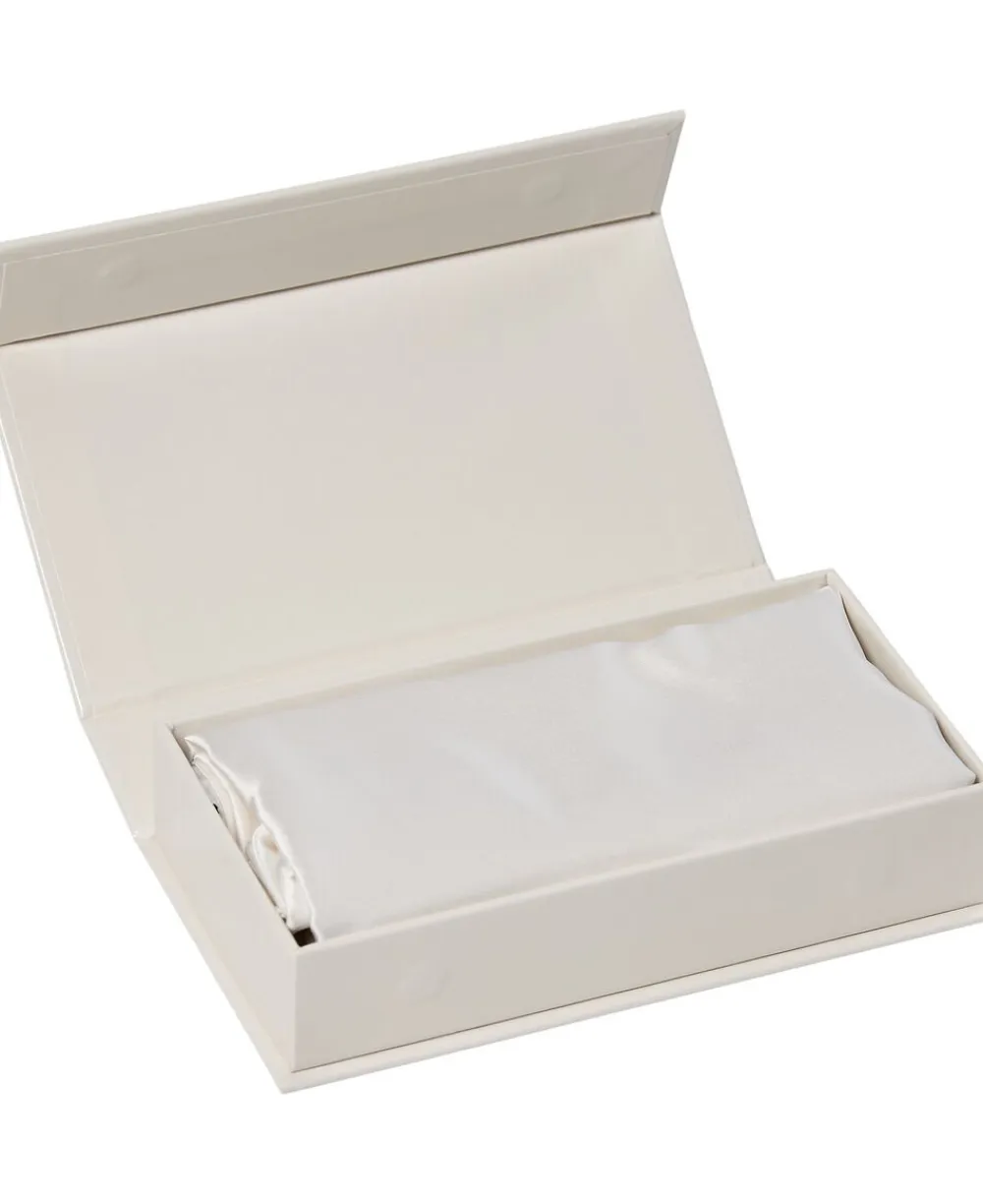 Magasin du Nord Collection Silke pudebetræk med lynlås, 100 % morbærsilke, 60x63 cm, hvid Hot