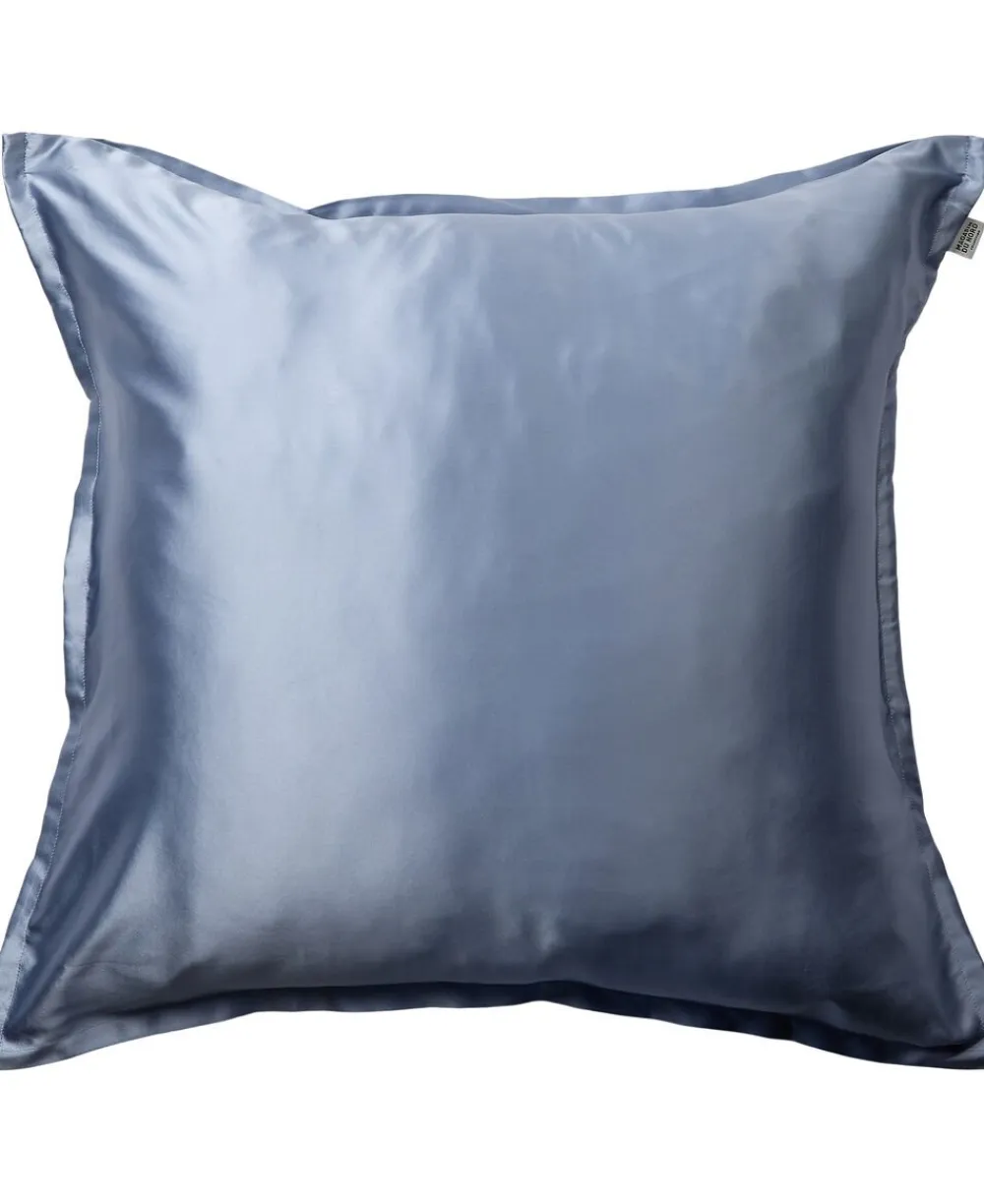 Magasin du Nord Collection Silke pudebetræk med lynlås, 100 % morbærsilke, 60x63 cm, lyseblå Online