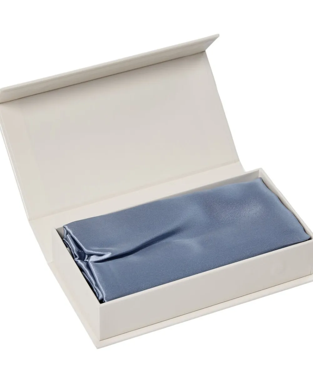 Magasin du Nord Collection Silke pudebetræk med lynlås, 100 % morbærsilke, 60x63 cm, lyseblå Online