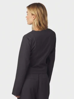 Neo Noir Simmi Eyelet Blouse Dark grey Outlet