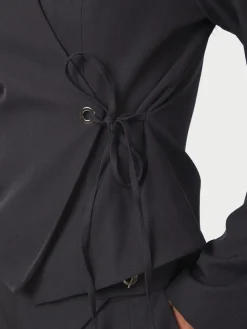 Neo Noir Simmi Eyelet Blouse Dark grey Outlet