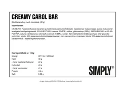 Simply Chocolate Simply® CREAMY CAROL chokoladebar (40g)