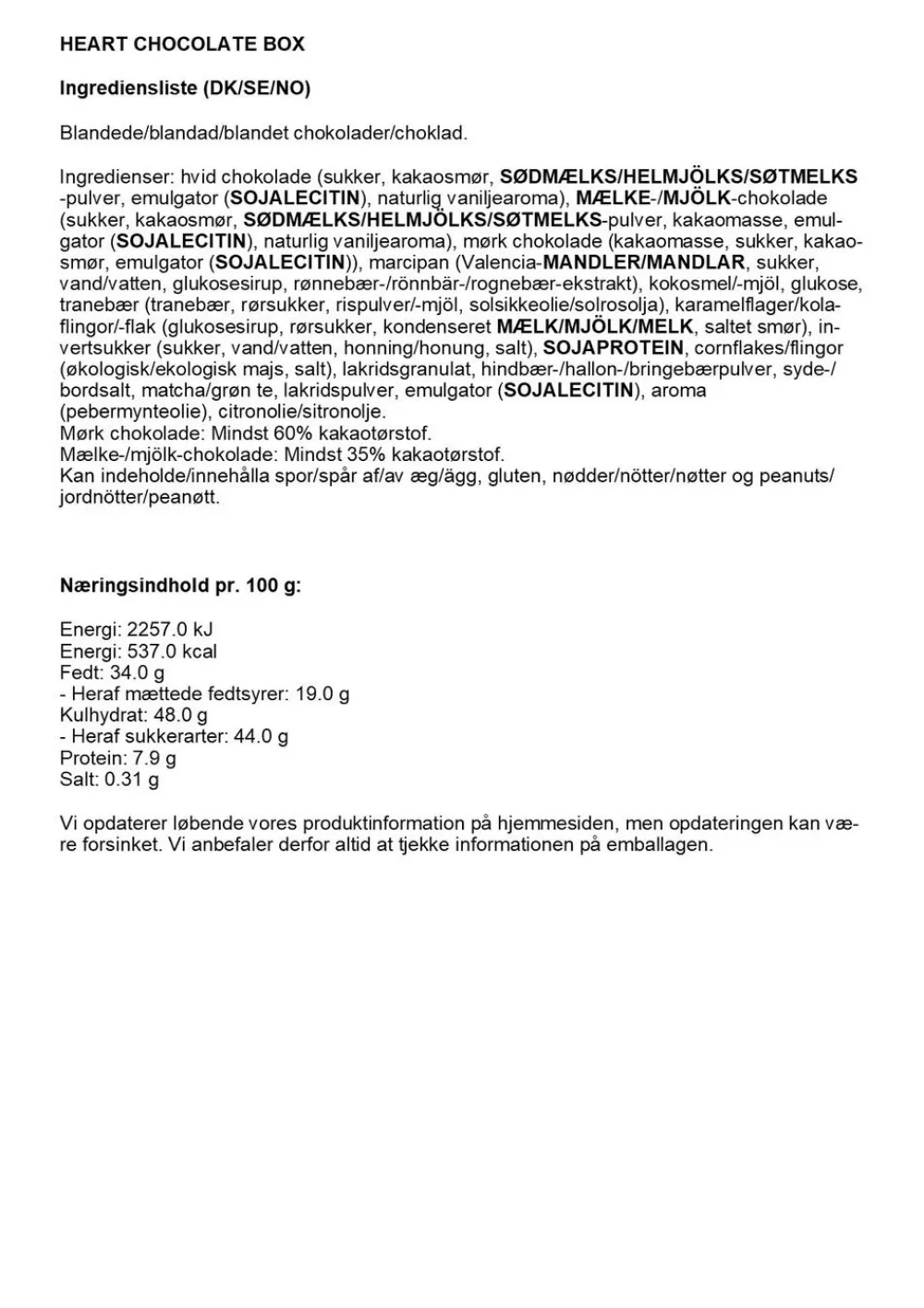 Simply® INSTEAD OF FLOWERS chokoladeæske (400g)>Simply Chocolate Discount