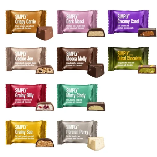 Simply Chocolate Simply® JOYFUL CHOCOLATE chokoladeæske (500g) Online