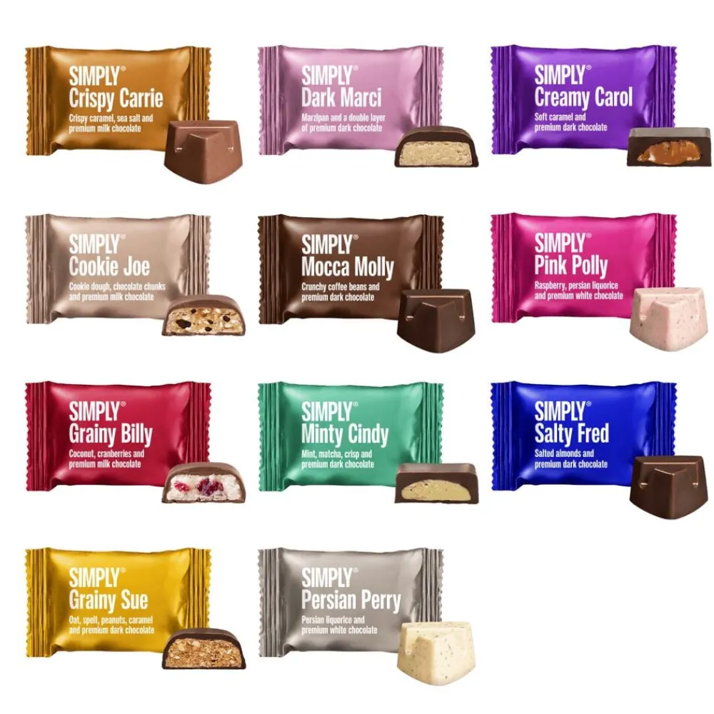 Simply® THE FULL MONTY chokoladeæske (800g)>Simply Chocolate Discount