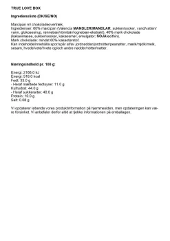 Simply Chocolate Simply® TRUE LOVE chokoladeæske (100g) Discount