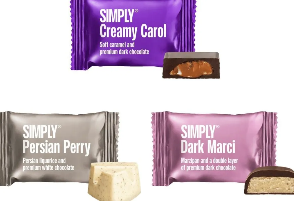 Simply® WHISHING YOU A CHOCOLATE CHRISTMAS chokoladeæske (270g)>Simply Chocolate