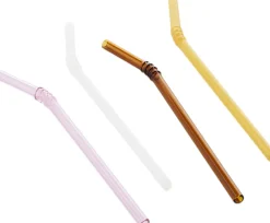 Hay Sip-Swirl Straw Set of 4-Opaque mix Clearance