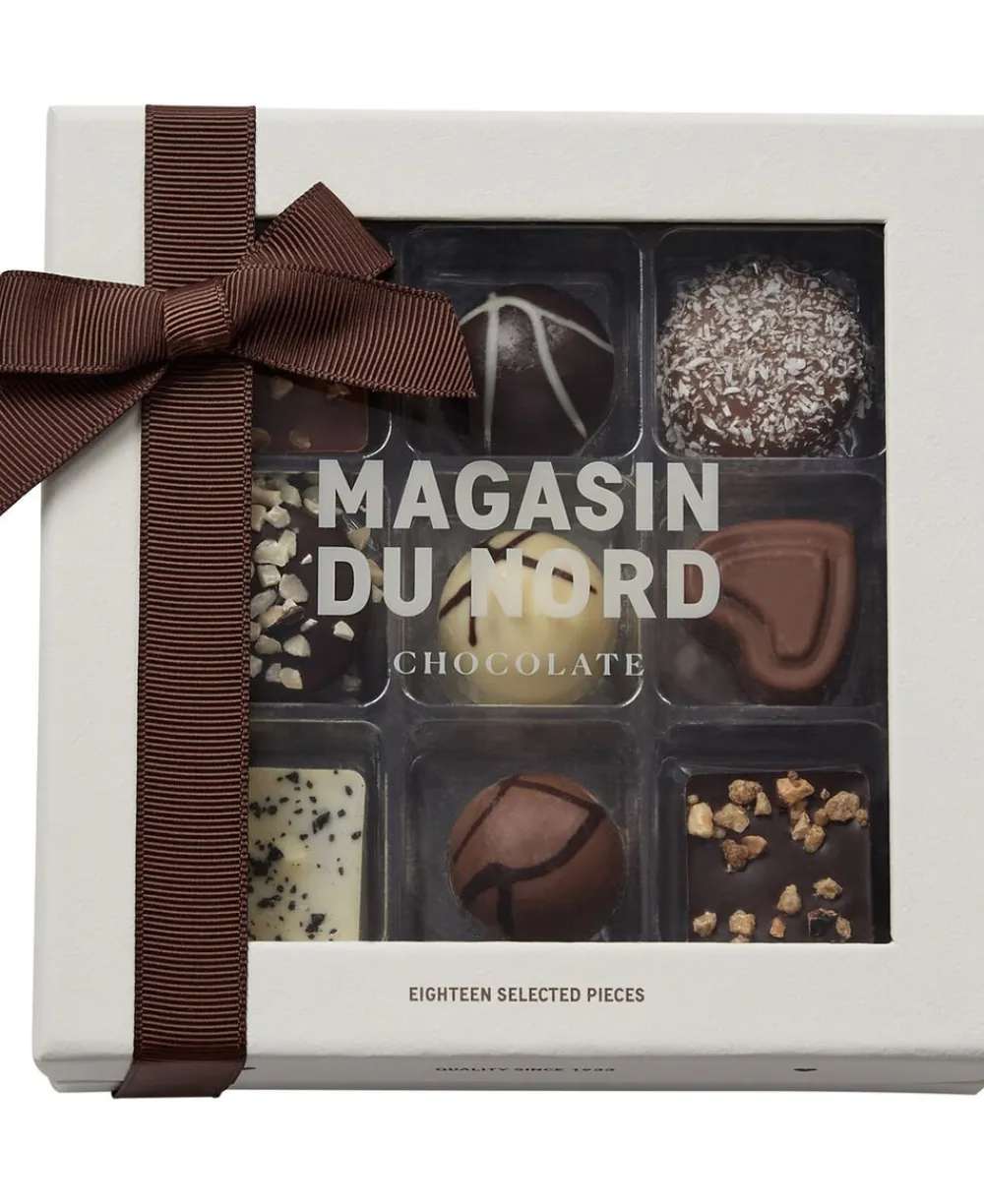 Æske, 18 stk. Dessertchokolade, 188g>Magasin Chokolade Hot