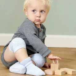 GoBabyGo Skridsikre Strømper Tyk Bomuld Sky blue Hot