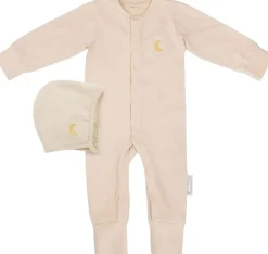 Moonboon Sleep suit & bonnet giftbox Rose cloud